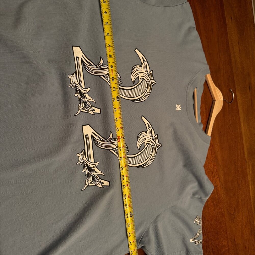 Amiri "22" T-Shirt - Oversized XXL - Light Blue - Picture 6 of 7